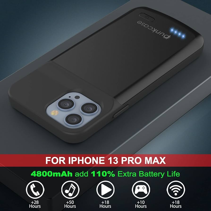 Amazon.com: PunkJuice for iPhone 13 Pro Max Battery Case